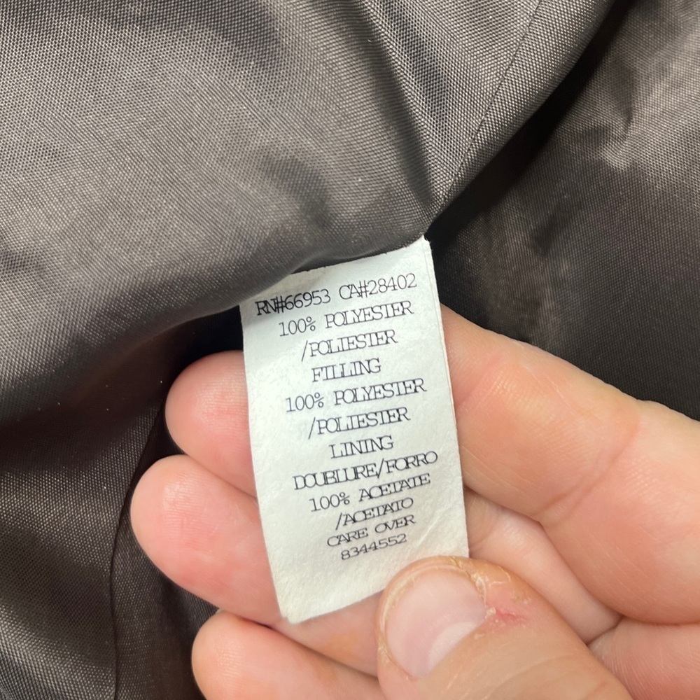 VNTG Cynthia Steffe Quilted Double Breasted Coat Sz Med Preppy 90s Made In USA - Picture 5 of 16